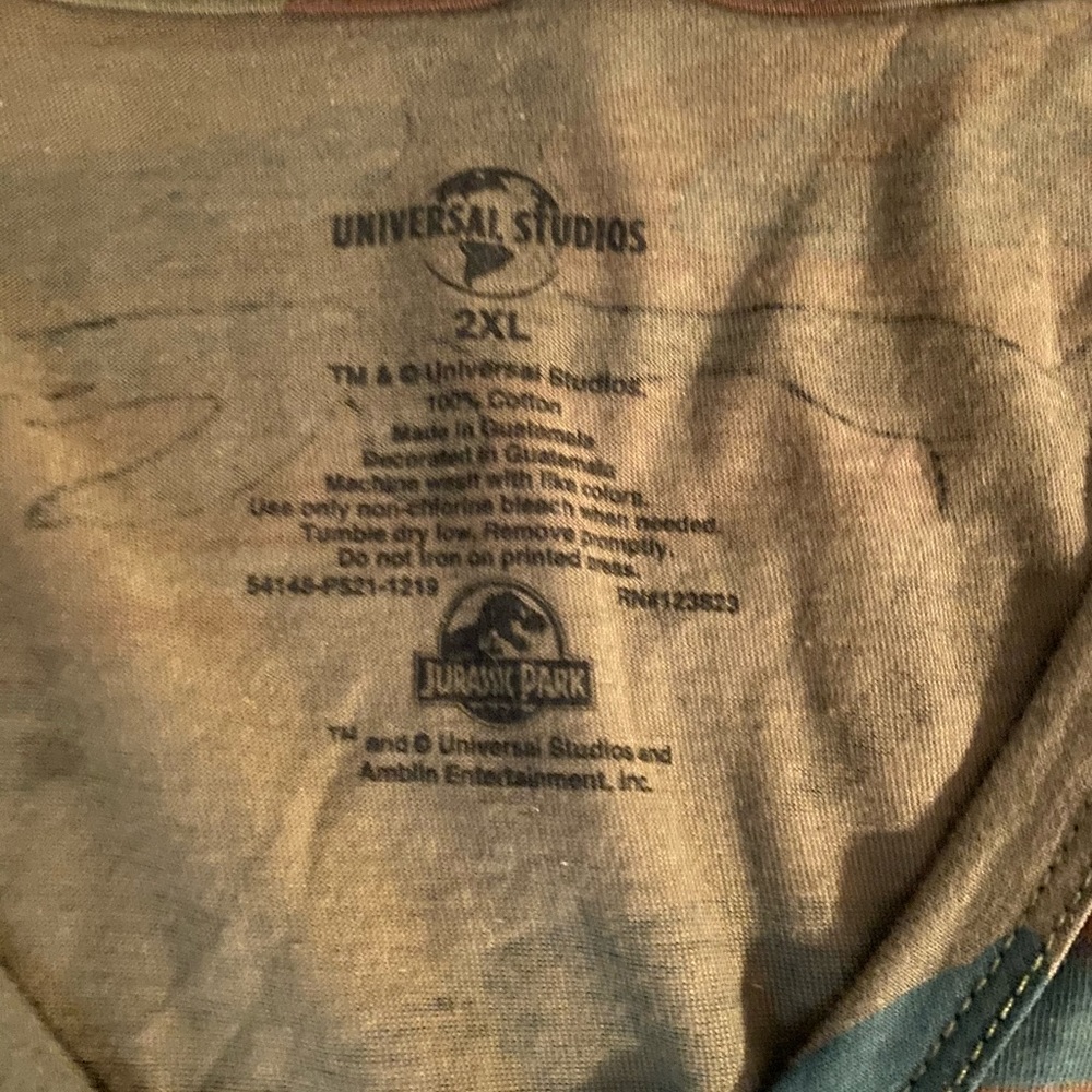 Universal studios Jurassic park Camo tank top